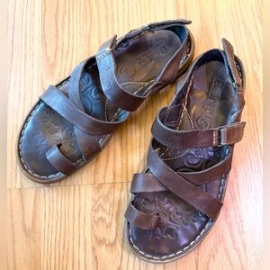 Born Brown Leather Sandals